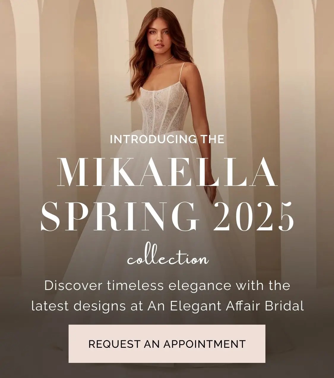 Mikaella Spring 2025 Collection Mobile Banner